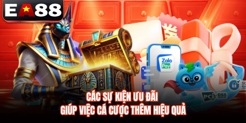 Các sự kiện ưu đãi giúp việc cá cược thêm hiệu quả